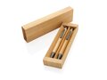 Set de stylos en bambou FSC® dans un coffret