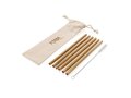 Set de pailles en fibre de bambou 6 pcs 3