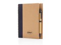 Cahier à spirales kraft avec stylo 18