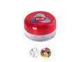 Boîte plastique ronde sur mesure remplie de menthes ou de bonbons – design entièrement personnalisé