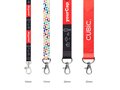 Lanière en polyester sublimée sur mesure avec double clips – design entièrement personnalisé 5