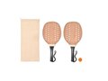 Set de beach tennis en bois de rose