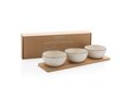 Set 3 bols de service avec plateau en bambou Ukiyo 9