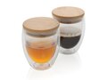 Set de 2 verres double paroi 250ml avec couvercle en bambou 8