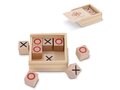 Set Tic Tac Toe dans une boîte en bois