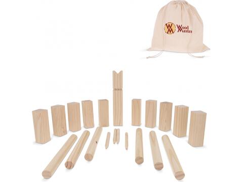 Jeu Kubb en bois en pochette