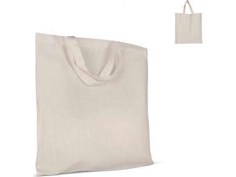 Sac bandoulière en coton OEKO-TEX® 140g/m² 38x42cm poignée courte