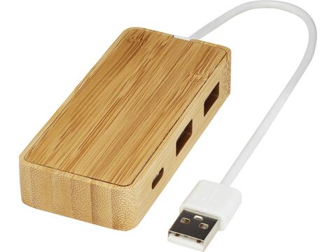 Hub USB Tapas en bambou