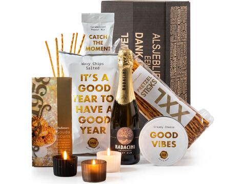 Coffret de Noël Bulles, Bouchées et Convivialité