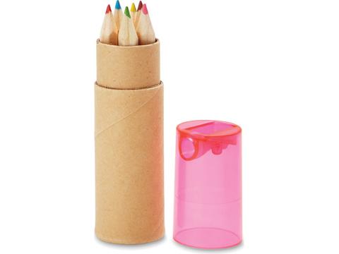 Tube de 6 crayons de couleur