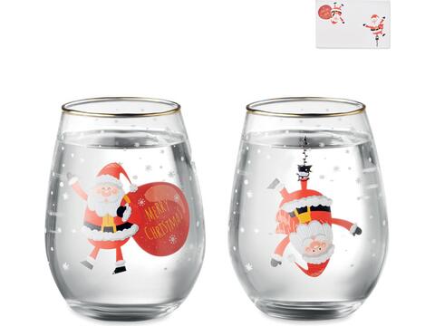 Set de 2 verres de Noël