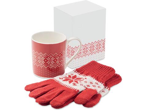 Set mug et gants hiver