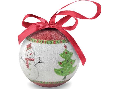 Boule de Noël et boîte