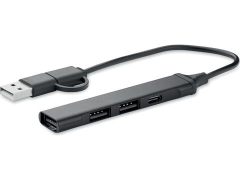 Hub USB 4 ports 19 cm