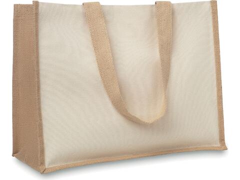 Sac shopping en jute et toile