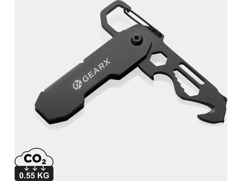 Outil multifonction pliable avec mousqueton Gear X