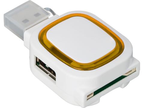 Hub USB et lecteur de cartes mémoire