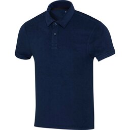 Cloud Blue Akoya gerecyclede terry unisex polo