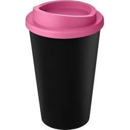 Americano Eco 350 ml gerecyclede drinkbeker-roze-bedrukt