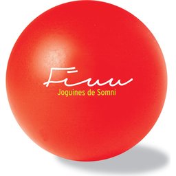 Anti-stress bal Descanso-rood gepersonaliseerd