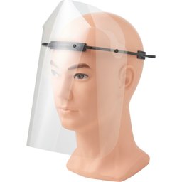 Beschermend gezichtsvizier zwart face shield