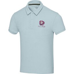 Cloud Blue Akoya gerecyclede terry unisex polo