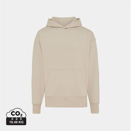 Iqoniq Yoho gerecycled katoen relaxed hoodie dessert