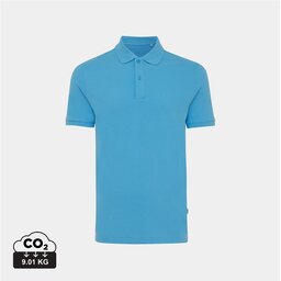 Iqoniq Yosemite gerecycled katoen pique polo blauw