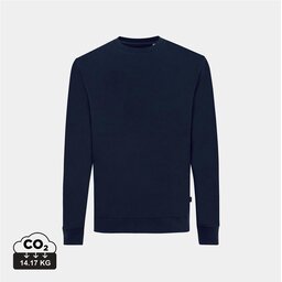 Iqoniq Zion gerecycled katoen sweater navy