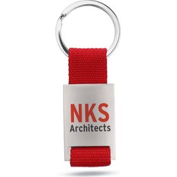 Sleutelhanger Tech-rood gepersonaliseerd