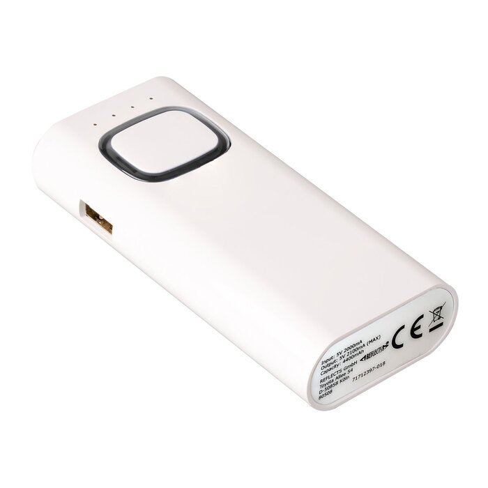 Powerbank met COB Led zaklamp