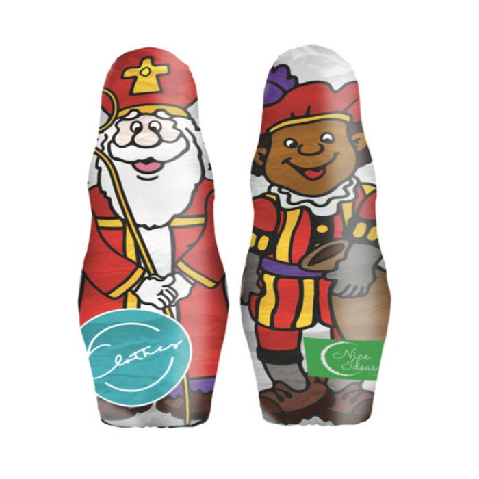 Chocolade in vorm van mini Sint of Piet