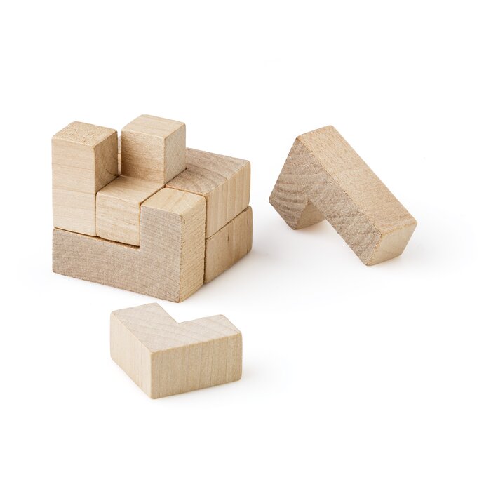 Houten hersenkraker puzzel