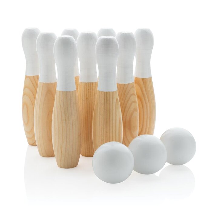 Houten skittles set