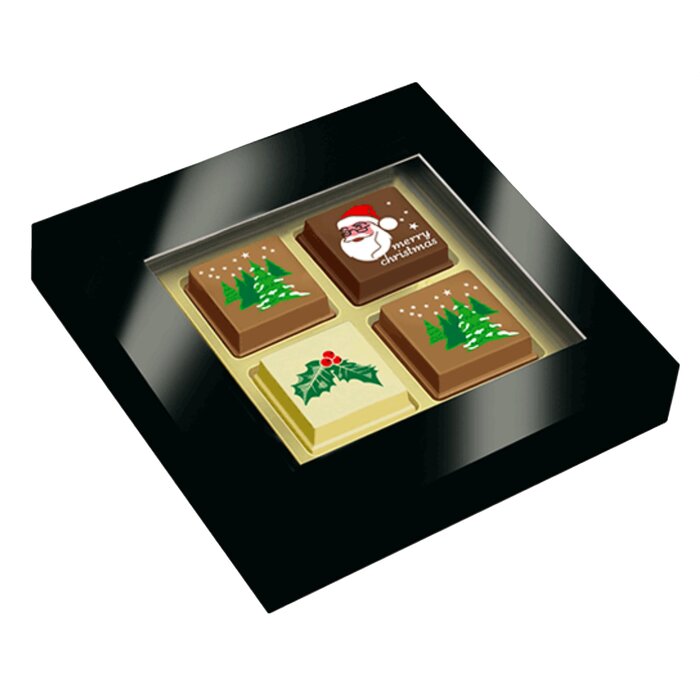 Kerstchocolade met bedrukking