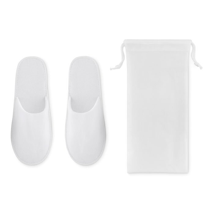 Hotelslipper in pouch bedrukken