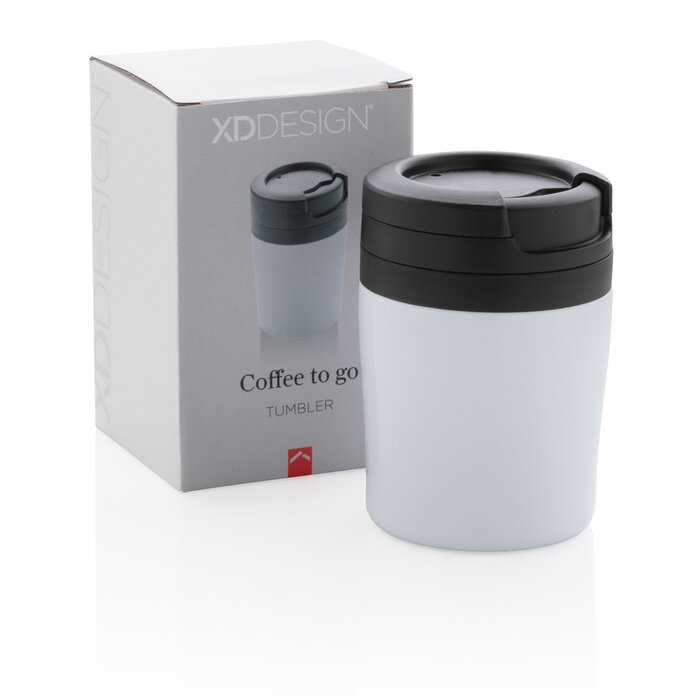 Coffee to go mok uit staal - 160 ml bedrukken