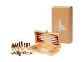 Mugo 3-in-1 houten spellenset - schaken, dammen, backgammon 3