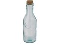 Fresqui karaf van gerecycled glas met kurken deksel - 1000 ml