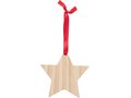 Houten kerstornament Ster 1