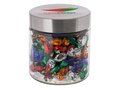 Glazen pot 0,9 liter gevuld met Metallic Sweets