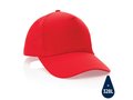 Impact 5 panel 190gr gerecycled katoenen cap met AWARE trac 9