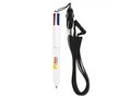 BIC 4-kleuren mini balpen + lanyard