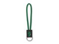 Custom-Made Korte sleutelhanger van polyester met tweekleurig koord en PVC badge – volledig eigen design 1