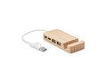 Bamboe USB hub 4 poorten