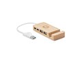 Bamboe USB hub 4 poorten 3