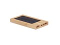 Solar bamboe powerbank - 4000 mAh