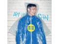 Opvouwbare wegwerp regenponcho - Custom Made