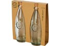 Tweedelige olie en azijnset gerecycled glas - 300 ml