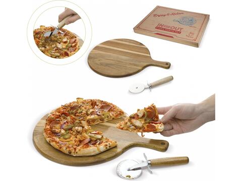 Pizza snijplank met cutter